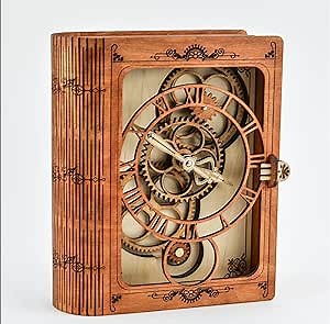3D Wooden Puzzle Clock Model Kits DIY Construction (Book of Life)