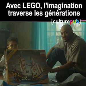 C'est beau de garder son âme d'enfant. 🤗💓 Un spot mignon et très touchant pour LEGO. | Culture Pub
