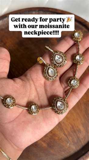 Precious Jewels on Instagram: "799/- free shipping Code Code:Moissanite necklace Orders:www.preciousjewelpieces.com WhatsApp:6381955001 #choker #trendingjewels"