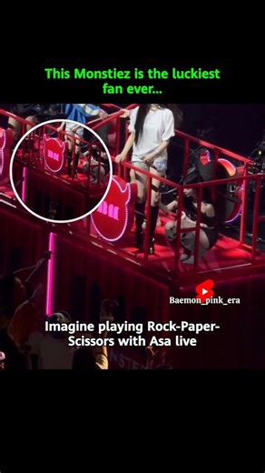 Asa playing with a fan 😭 #babymonster #asa #monsteiz #ruka #ahyeon #yg #fyp #kpop #foryou #fypviralシ