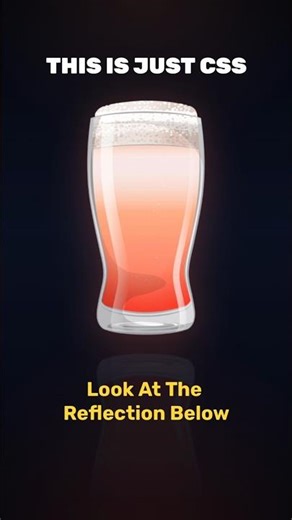 1 Line Pure CSS Reflection Effect | #coding