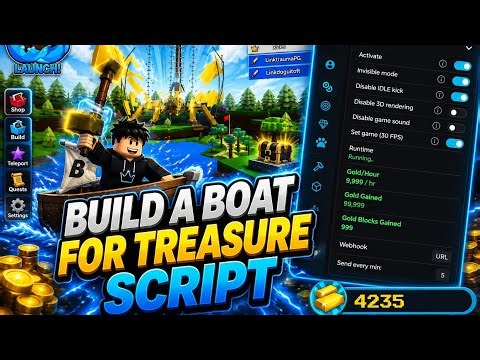 [🚤] BUILD A BOAT FOR TREASURE SCRIPT | ROBLOX |💰FAST GOLD FARM, AUTO BUILD, INF BLOCKS, STEAL BUILD