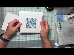 More experiments with pigment powders and putting a card together!