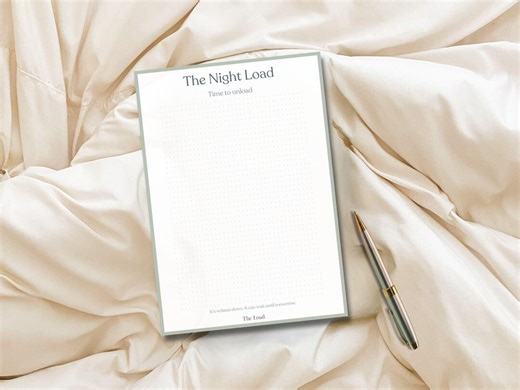 The Night Load Notepad - 3 Colour Bundle | Digital Download | Evening Brain Dump Planner - Etsy UK