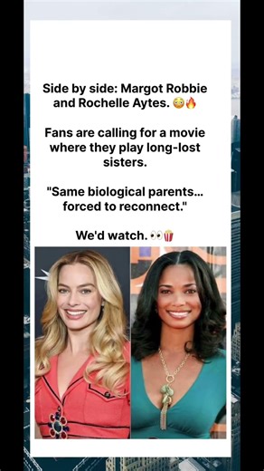 The resemblance is uncanny. Cast them together NOW. Hollywood, take notes. 📝🎬#MargotRobbie #shorts