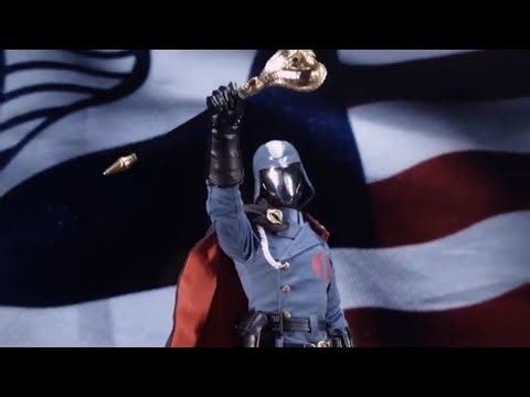 Posing Cobra Commander ThreeZero Sixth Scale Figure