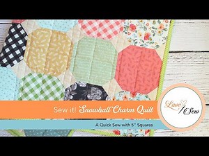 How to Sew Snowball Baby Quilt
