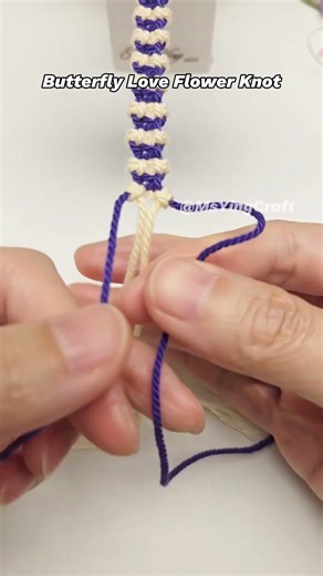 How to Tie Butterfly Love Flower Knot 2601090 Quick Macrame Tutorial #shortstutorial #knot #diy