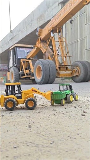 Remote JCB 🤯loding😱 Srawaj tractor 665 and review 🔔 short video #shortsfeed #viral #shorts