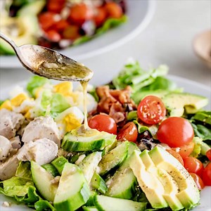 121K views · 5.1K reactions | This hunger-busting Cobb Salad is bursting with fresh vegetables and protein-rich chicken, hard-boiled eggs, creamy avocado and smoky crumbled bacon. Full Recipe Here: https://www.healthyseasonalrecipes.com/healthy-cobb-salad/ | Healthy Seasonal Recipes | Facebook
