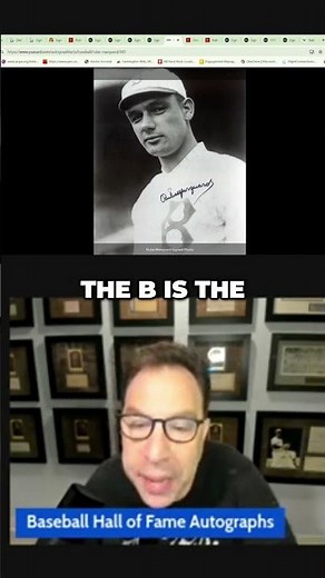 Through‑The‑Mail Rube Marquard Auto: Black Felt‑Tip at 94