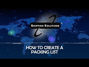 Creating a Packing List