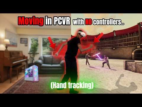 Hand Tracking Movement in PCVR Actually Works.. (No Controllers!)
