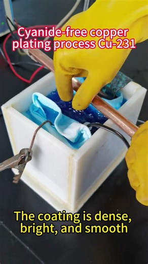 Cyanide free copper plating process