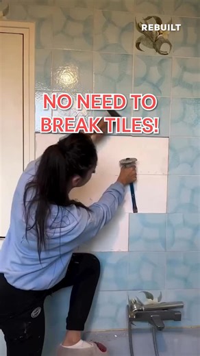 Rebuilt on Instagram: "No Tile Breaking Needed – Apply Microcement Directly Over Tiles & Granite!"