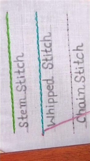 Whipped Back Stitch tutorial for beginners 🪡🧵#ytshorts #shorts
