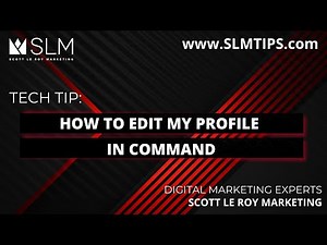 Tech Tip: How to edit My Profile in Command