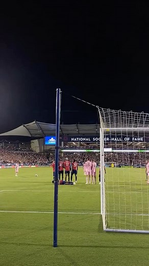 This angle of Messi's free kick to equalize for Inter Miami 🤯 Inevitable. 🎥: @mls | Sportsnet