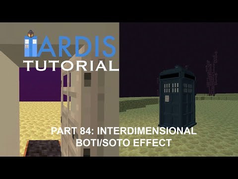 Minecraft 1.19 TARDIS Tutorial Part 84: Interdimensional BOTI/SOTO Effect