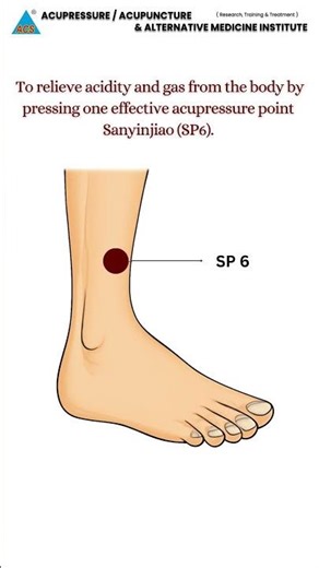 Magic Acupressure Point to Instantly Relieve Acidity & Gas | SP6 Explained | Home Remedy #Shorts