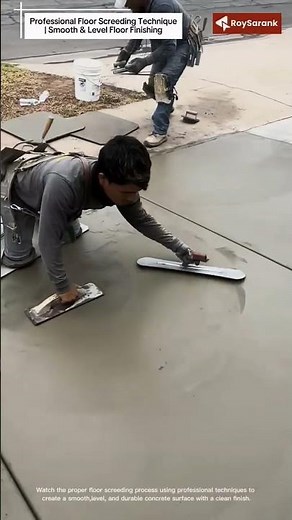 Professional Floor Screeding Technique | Smooth & Level Floor Finishing