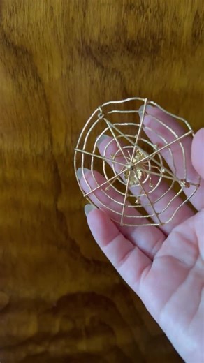 Vintage Gold Tone Metal Spiderweb and Rhinestone Spider Brooch - Etsy