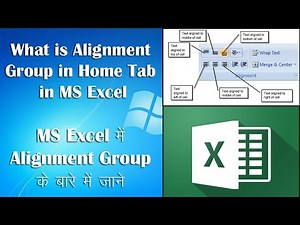 What is Alignment Group in Home Tab in MS Excel || All Options in alignment Group in MS Excel