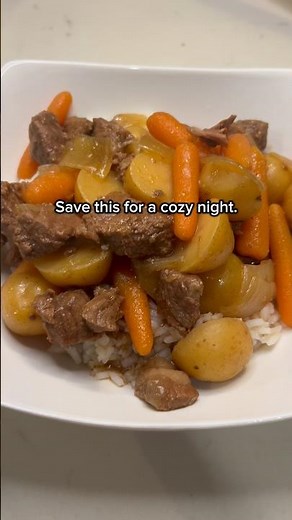 Dump & Go Crockpot Beef Stew | Cozy Slow Cooker Dinner