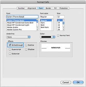 Mac Shortcut For Strikethrough Text