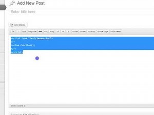 Adding JavaScript to WordPress