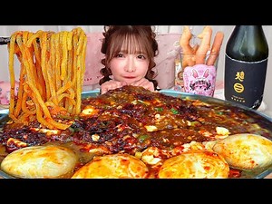 【大食い】激辛麻婆味噌ラーメン【ASMR】