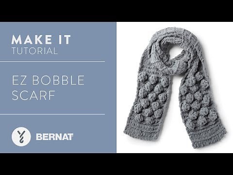 EZ Knitting: EZ Bobble Scarf Tutorial