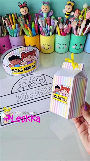 BOAS FÉRIAS Quer os arquivos? Pdfs em LESKKA.COM #diy #ludico #craft #ferias #craftideas