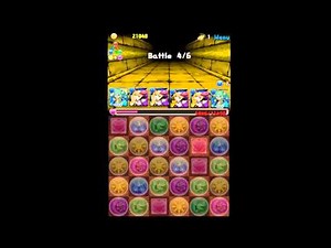 パズドラ「トト＆ソティス 降臨！星知神 超地獄級」聖流の女神・サラスヴァティ 25倍PT ノーコン攻略