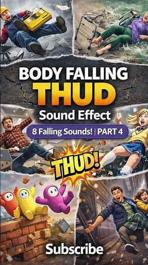 Body Fall Thud Sound Effects | 8 Realistic Body Hits Part 4 | SFX Series