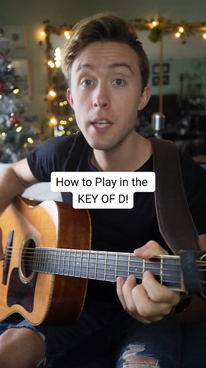 How to play in the key of D! learn all 7 chords and make your own progressions! #fyp #chords #guitarlesson #guitartok #musiclesson