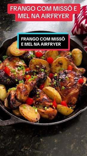 Receita Prática de Frango com Missô e Mel na Air Fryer