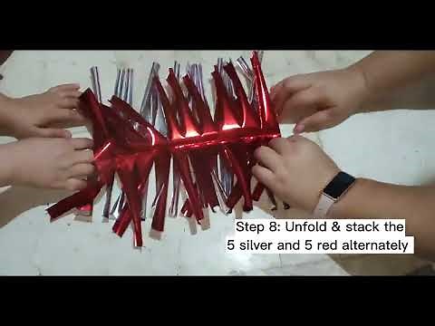 How to make Cheerleading Pom-poms (Metallic Foil)