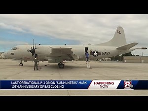 Last operational P-3 Orion marks anniversary of Brunswick base closing