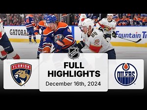 NHL Highlights | Panthers vs. Oilers | December 16, 2024