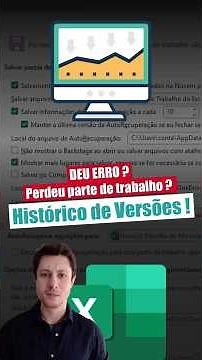 🚨Excel como RECUPERAR PLANILHA ou Arquivo. Onde abrir versão anterior! #excel #planilha #office
