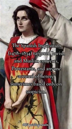 Auto-Da-Fé (1893-1897) by William Shakespeare Burton. #historyshorts #paintingshorts