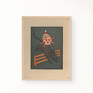 Humpty Dumpty Classic Storybook Print, Humpty Dumpty   Mouse Page Replica | PRINTABLE Digital Print, Nursery Wall Art, Kid Room Wall Decor - Etsy Australia