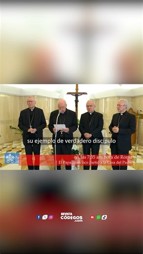 De esta manera, las autoridades del Vaticano anunciaban la muerte del Papa Francisco www.revistacodigos.com | Códigos | Facebook