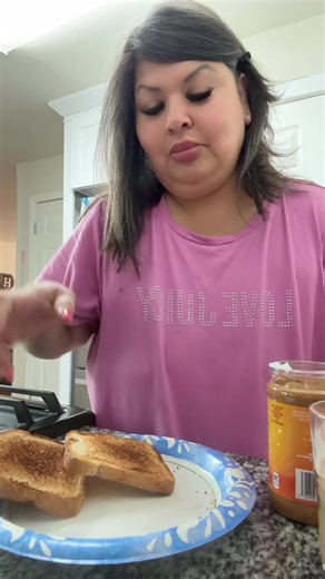 Simple Peanut Butter Toast & Coffee Breakfast