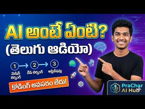 AI అంటే ఏంటి? AI for Beginners in Telugu - The Complete 2026 Guide