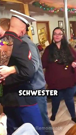 The moment the soldier finally came home ❤️