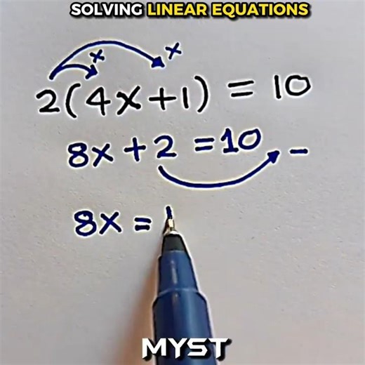 HERE'S How to Solve Linear Equations 🧠⚡️ #maths