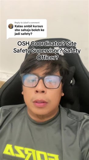 Different roles in safety: OSH Coordinator, Site Safety Supervisor, Safety Officer