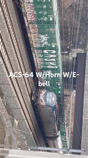 Amtrak ACS-64 W/Horn W/E-bell at Barreto St.